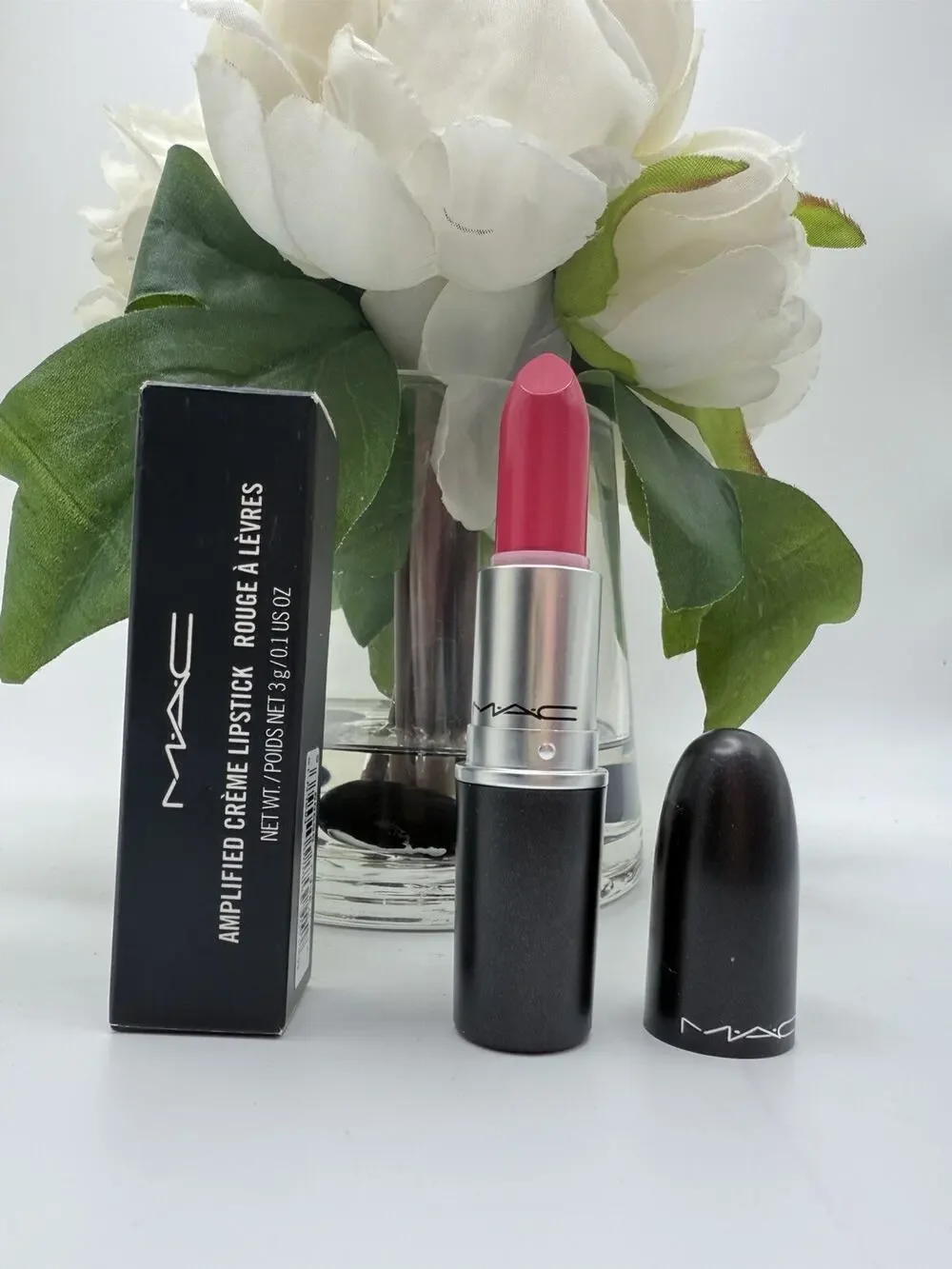 MAC Amplified Creme Lipstick Impassioned 0.1 oz /3g New